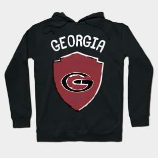 Georgia Football Fan American Football Player in the Soccer Team Hoodie